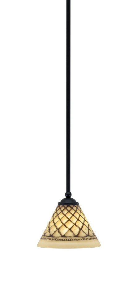 Toltec Lighting - 560-MB-7185 - One Light Mini Pendant - Zilo - Matte Black