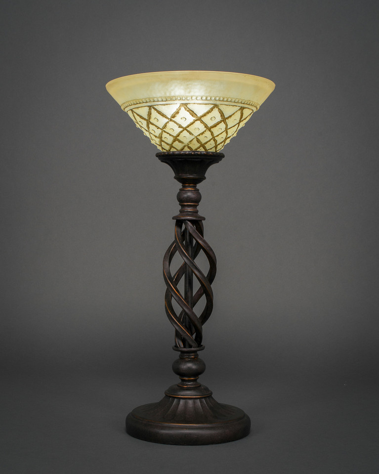 Toltec Lighting - 63-DG-7183 - One Light Table Lamp - Eleganté - Dark Granite