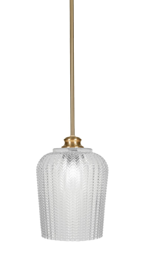 Toltec Lighting - 71-NAB-4280 - One Light Pendant - Cordova - New Age Brass