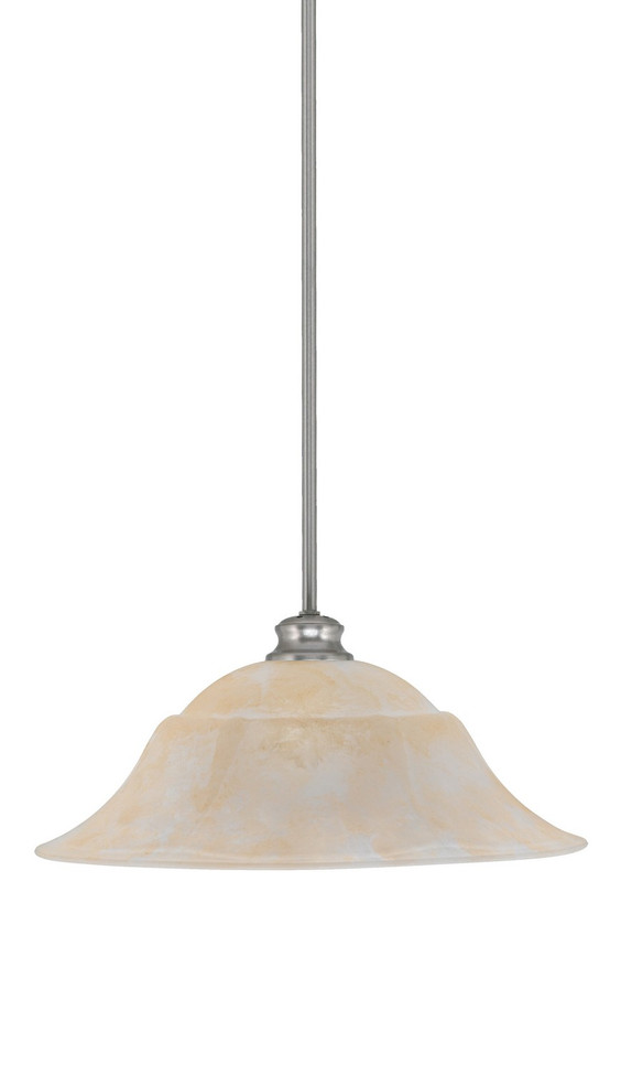 Toltec Lighting - 72-BN-53813 - One Light Pendant - Stem - Brushed Nickel