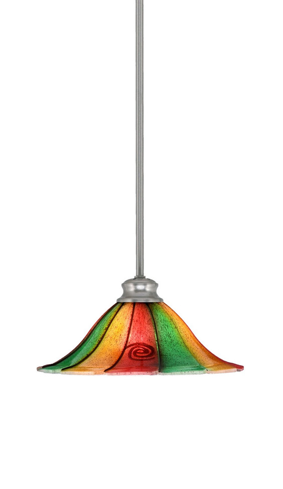Toltec Lighting - 72-BN-764 - One Light Pendant - Stem - Brushed Nickel