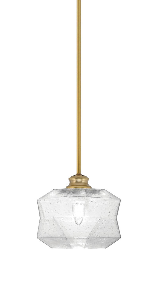 Toltec Lighting - 72-NAB-4492 - One Light Pendant - Rocklin - New Age Brass