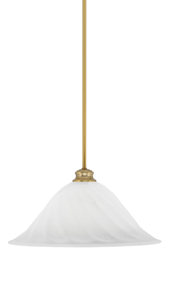 Toltec Lighting - 72-NAB-5781 - One Light Pendant - Stem - New Age Brass