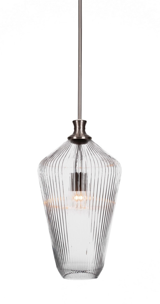 Toltec Lighting - 73-BN-4650 - One Light Pendant - Carina - Brushed Nickel