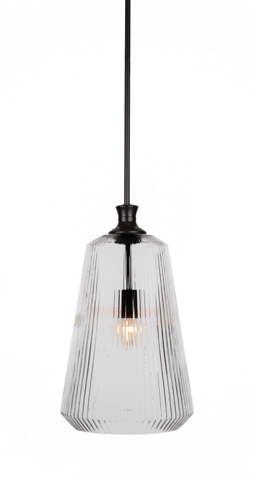 Toltec Lighting - 73-MB-4640 - One Light Pendant - Carina - Matte Black