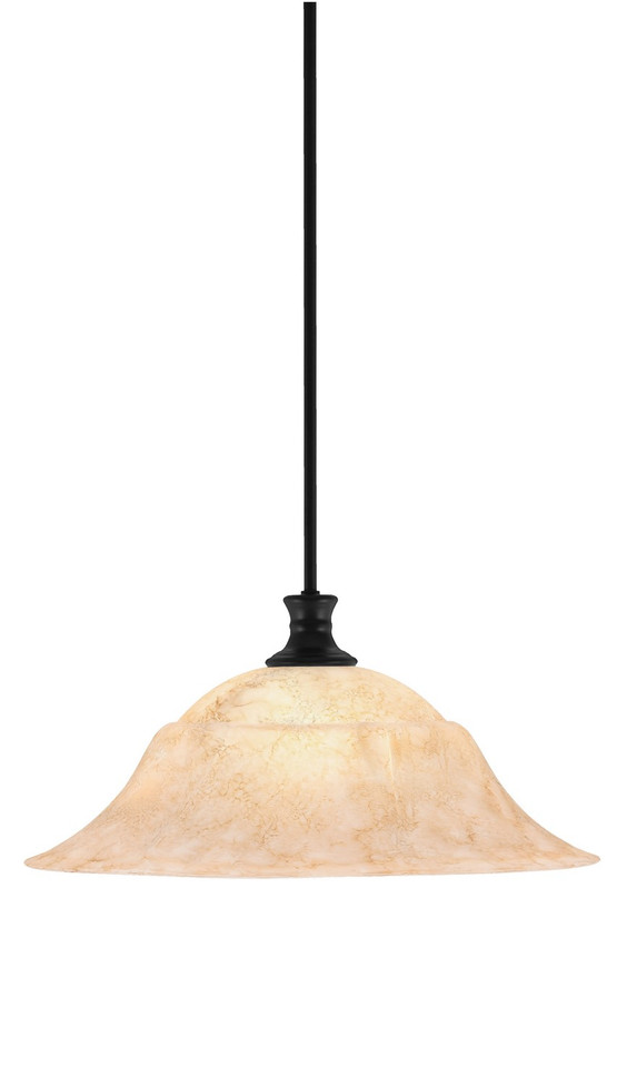 Toltec Lighting - 76-MB-53818 - One Light Pendant - Stem - Matte Black