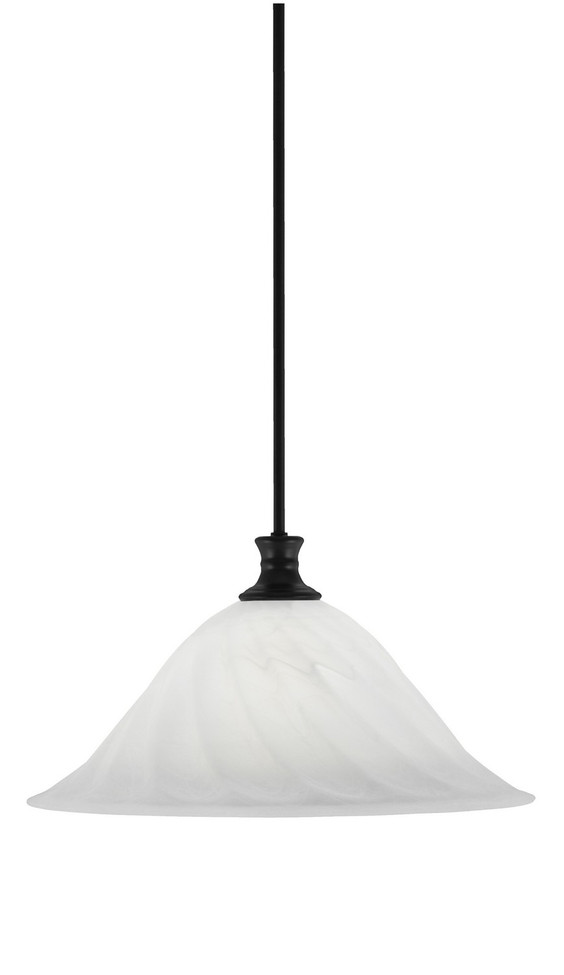 Toltec Lighting - 76-MB-5781 - One Light Pendant - Stem - Matte Black