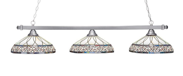 Toltec Lighting - 803-BN-948 - Three Light Bar - Square - Brushed Nickel