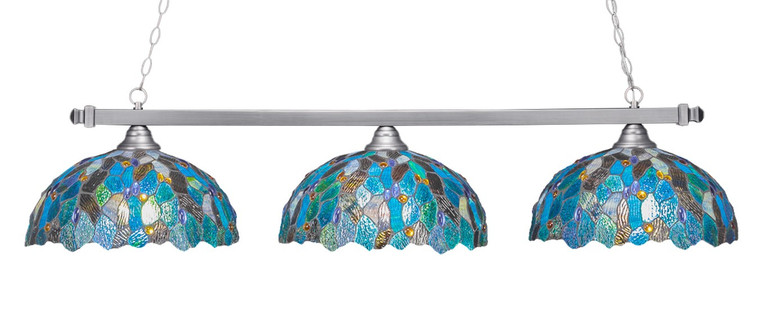 Toltec Lighting - 803-BN-995 - Three Light Bar - Square - Brushed Nickel