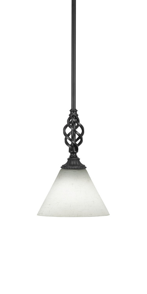 Toltec Lighting - 80-MB-312 - One Light Mini Pendant - Eleganté - Matte Black