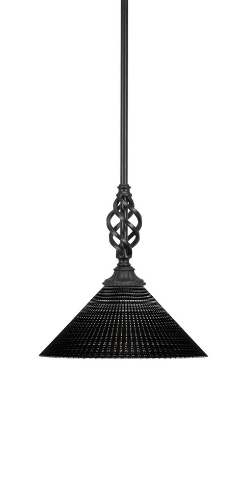 Toltec Lighting - 80-MB-4009 - One Light Mini Pendant - Eleganté - Matte Black