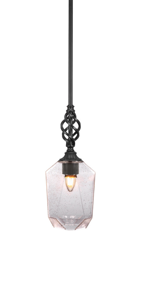 Toltec Lighting - 80-MB-4460 - One Light Mini Pendant - Eleganté - Matte Black