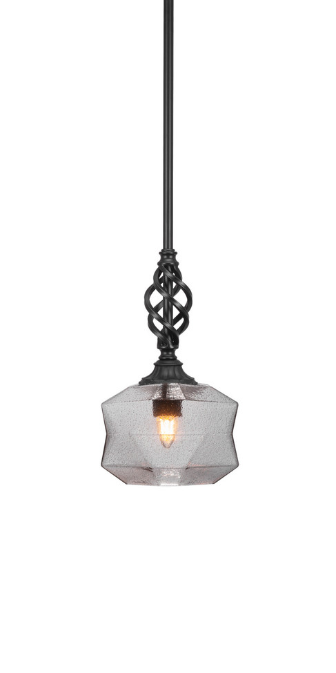 Toltec Lighting - 80-MB-4492 - One Light Mini Pendant - Eleganté - Matte Black