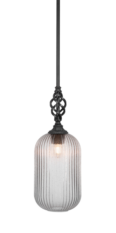 Toltec Lighting - 80-MB-4608 - One Light Mini Pendant - Eleganté - Matte Black