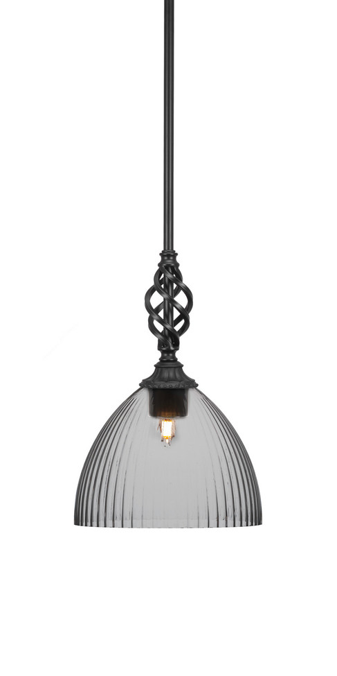 Toltec Lighting - 80-MB-4690 - One Light Mini Pendant - Eleganté - Matte Black