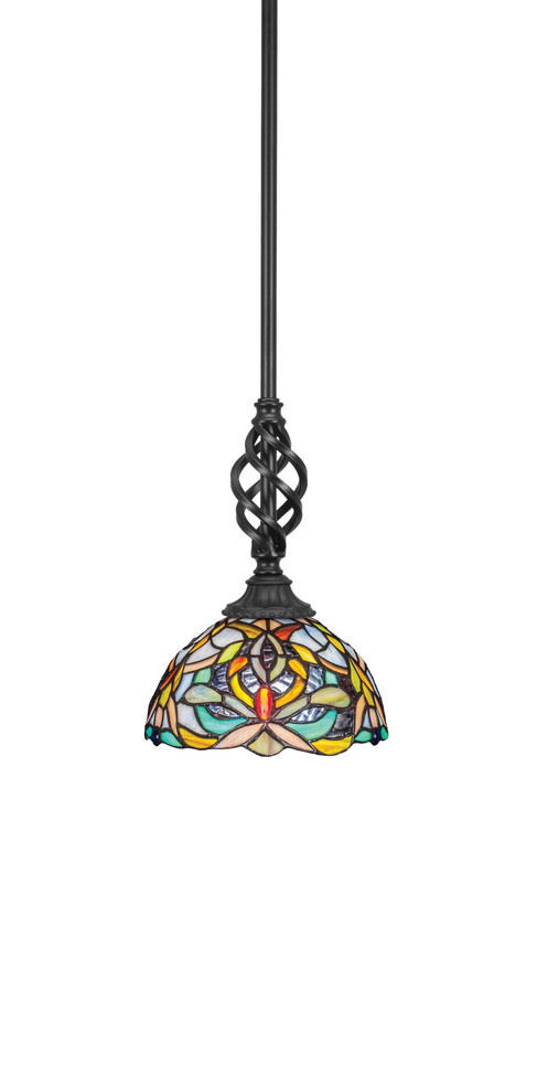 Toltec Lighting - 80-MB-9905 - One Light Mini Pendant - Eleganté - Matte Black