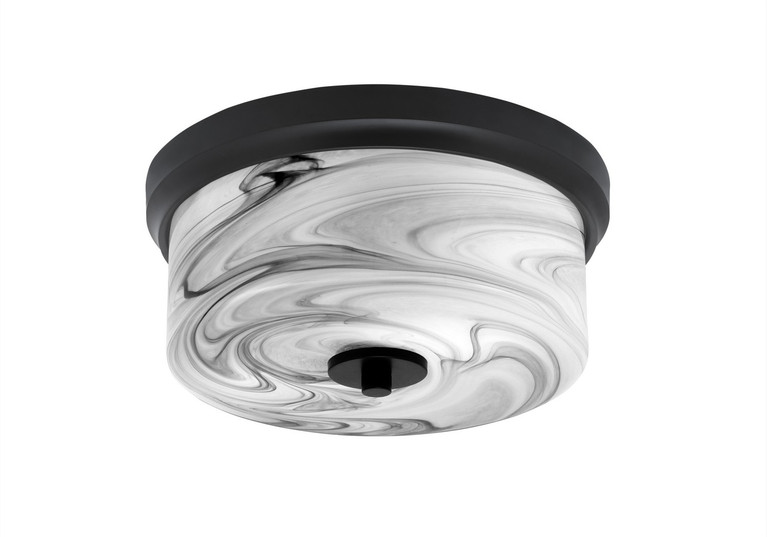 Toltec Lighting - 832-MB-9 - Two Light Flush Mount - Flush Mounts - Matte Black