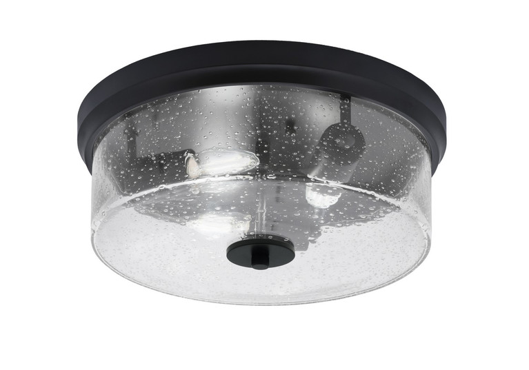 Toltec Lighting - 834-MB-0 - Three Light Flush Mount - Flush Mounts - Matte Black