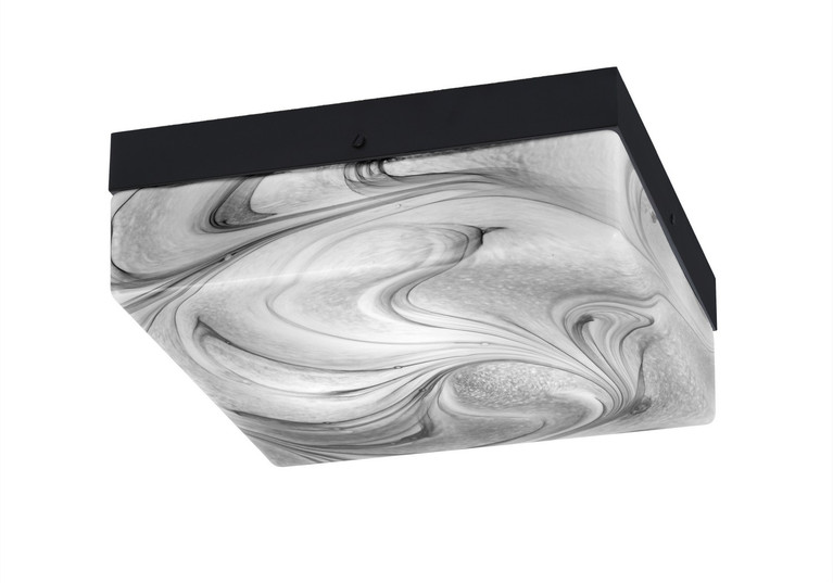 Toltec Lighting - 842-MB-9 - Three Light Flush Mount - Flush Mounts - Matte Black