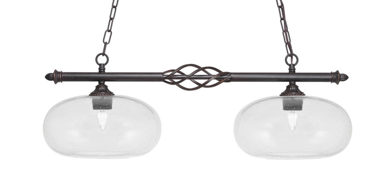 Toltec Lighting - 862-DG-206 - Two Light Island Pendant - Eleganté - Dark Granite