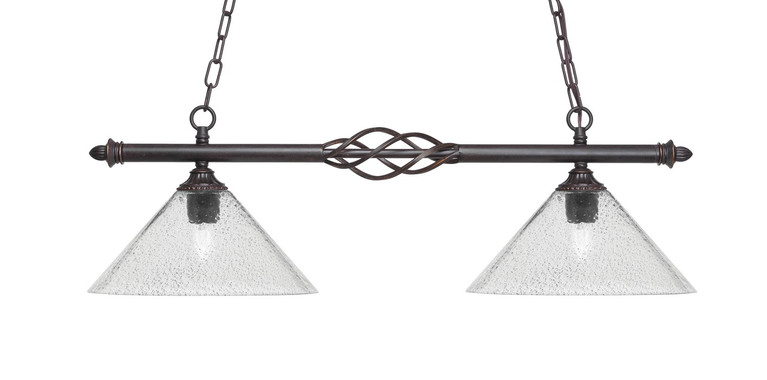 Toltec Lighting - 862-DG-2122 - Two Light Island Pendant - Eleganté - Dark Granite