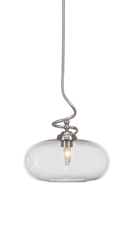 Toltec Lighting - 900-BN-206 - One Light Pendant - Capri - Brushed Nickel