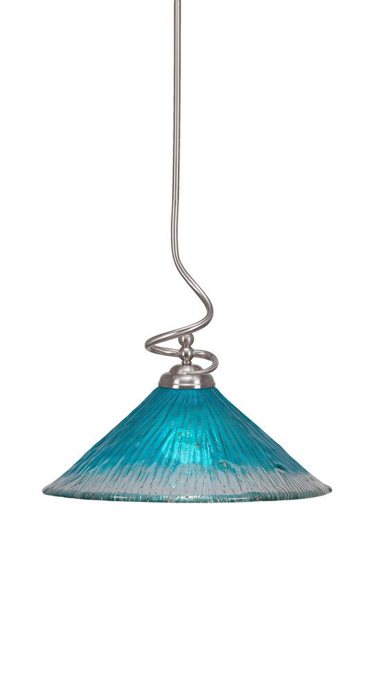 Toltec Lighting - 900-BN-715 - One Light Pendant - Capri - Brushed Nickel