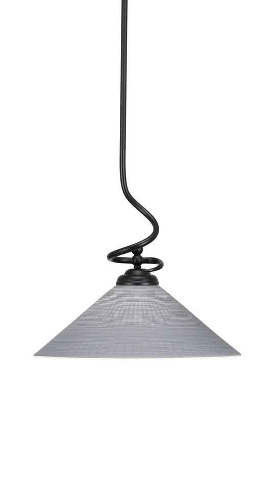 Toltec Lighting - 900-MB-4012 - One Light Pendant - Capri - Matte Black