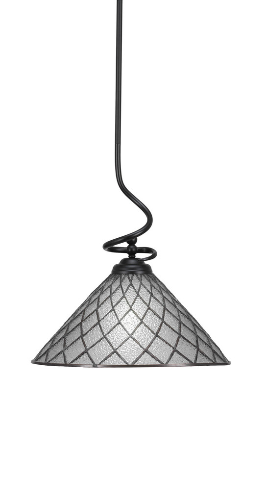 Toltec Lighting - 900-MB-918 - One Light Pendant - Capri - Matte Black