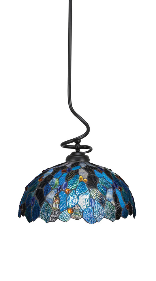 Toltec Lighting - 900-MB-995 - One Light Pendant - Capri - Matte Black