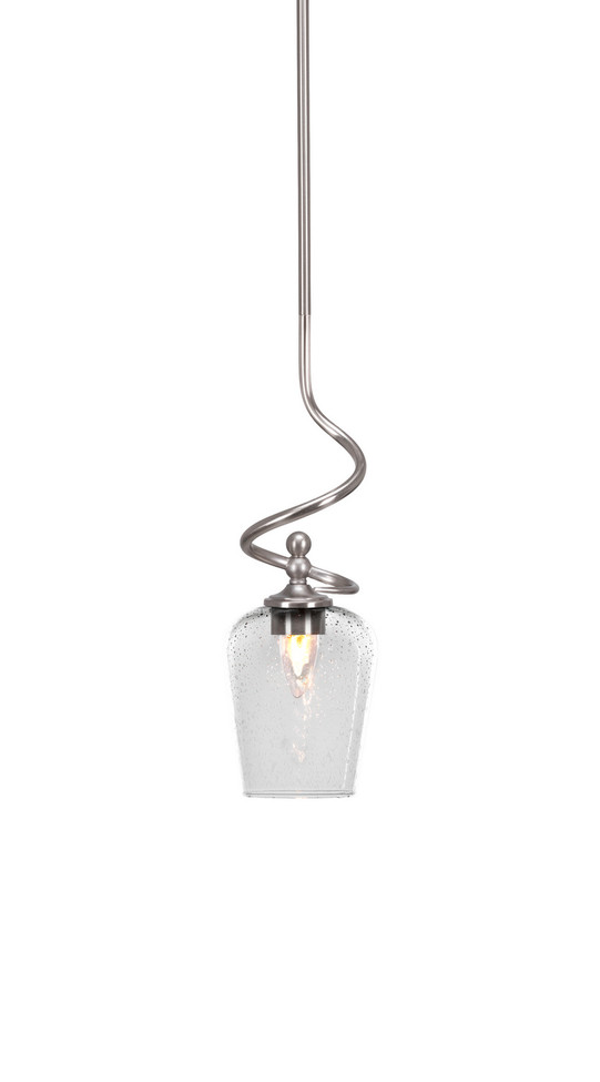 Toltec Lighting - 901-BN-210 - One Light Mini Pendant - Capri - Brushed Nickel