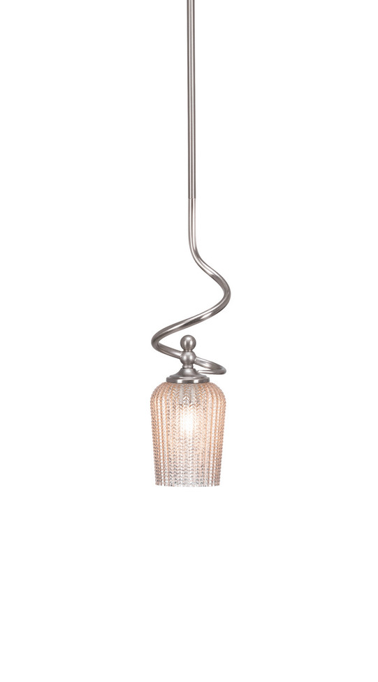 Toltec Lighting - 901-BN-4253 - One Light Mini Pendant - Capri - Brushed Nickel