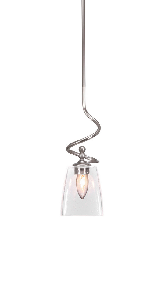 Toltec Lighting - 901-BN-461 - One Light Mini Pendant - Capri - Brushed Nickel