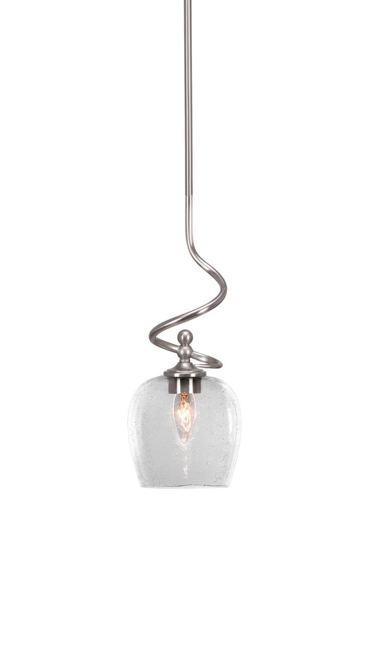 Toltec Lighting - 901-BN-4810 - One Light Mini Pendant - Capri - Brushed Nickel