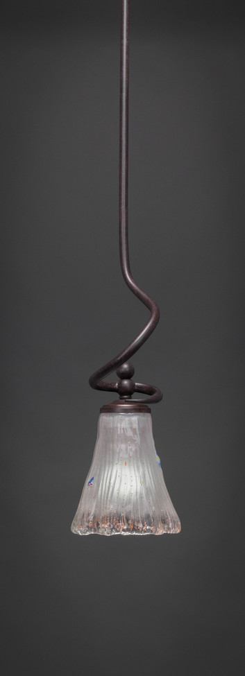 Toltec Lighting - 901-DG-721 - One Light Mini Pendant - Capri - Dark Granite