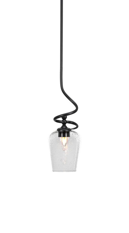 Toltec Lighting - 901-MB-210 - One Light Mini Pendant - Capri - Matte Black