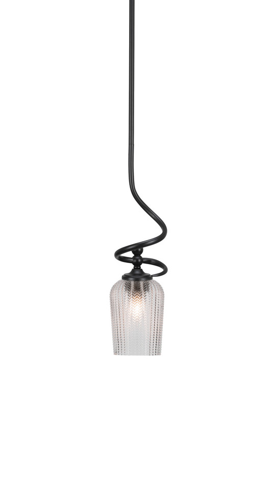 Toltec Lighting - 901-MB-4250 - One Light Mini Pendant - Capri - Matte Black