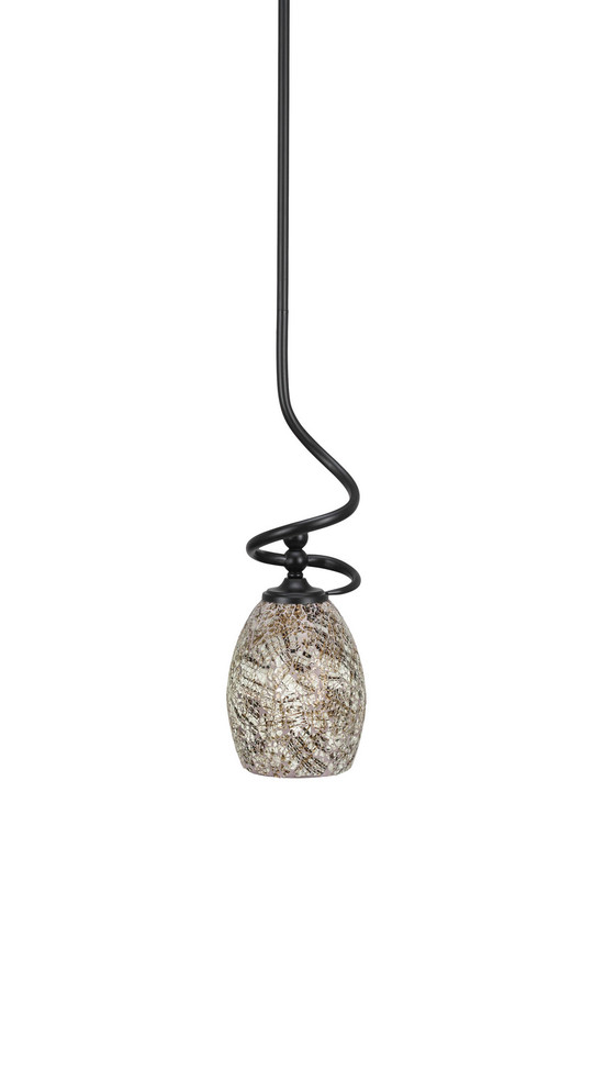 Toltec Lighting - 901-MB-5054 - One Light Mini Pendant - Capri - Matte Black