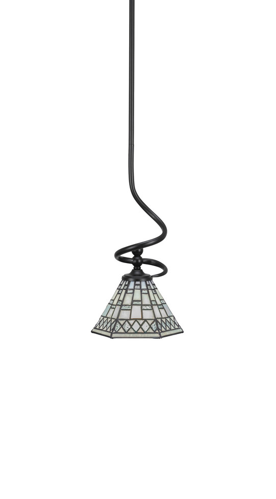 Toltec Lighting - 901-MB-9105 - One Light Mini Pendant - Capri - Matte Black