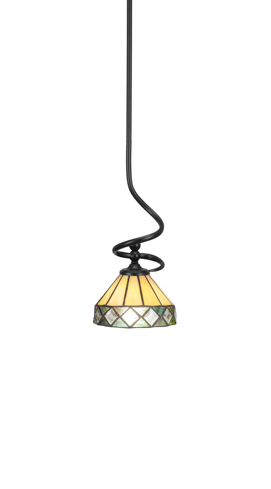 Toltec Lighting - 901-MB-9405 - One Light Mini Pendant - Capri - Matte Black