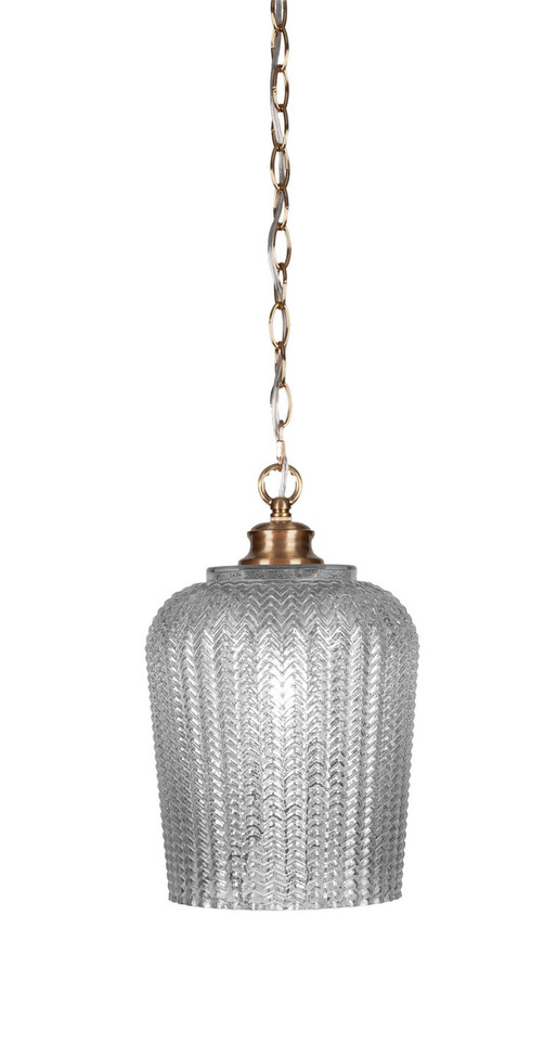 Toltec Lighting - 91-NAB-4283 - One Light Pendant - Cordova - New Age Brass