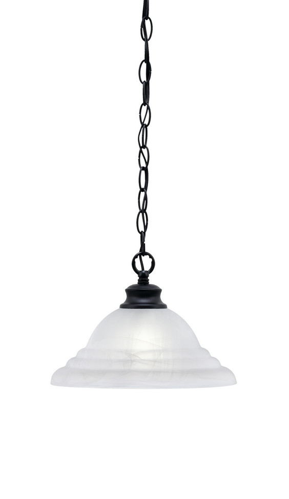 Toltec Lighting - 92-MB-5931 - One Light Pendant - Chain - Matte Black
