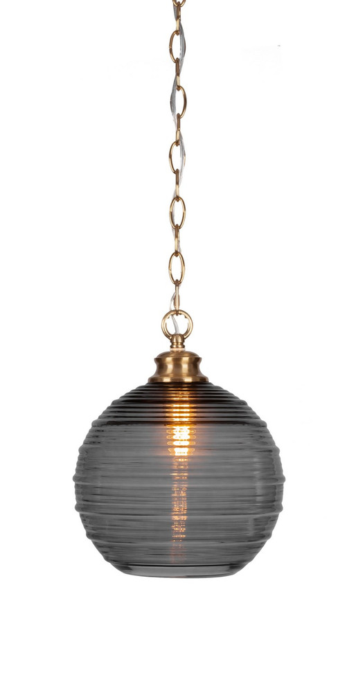 Toltec Lighting - 92-NAB-5122 - One Light Pendant - Malena - New Age Brass