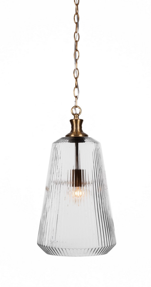 Toltec Lighting - 93-NAB-4640 - One Light Pendant - Carina - New Age Brass
