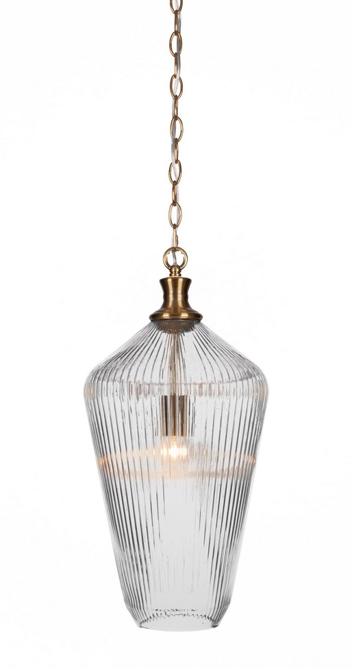 Toltec Lighting - 93-NAB-4650 - One Light Pendant - Carina - New Age Brass