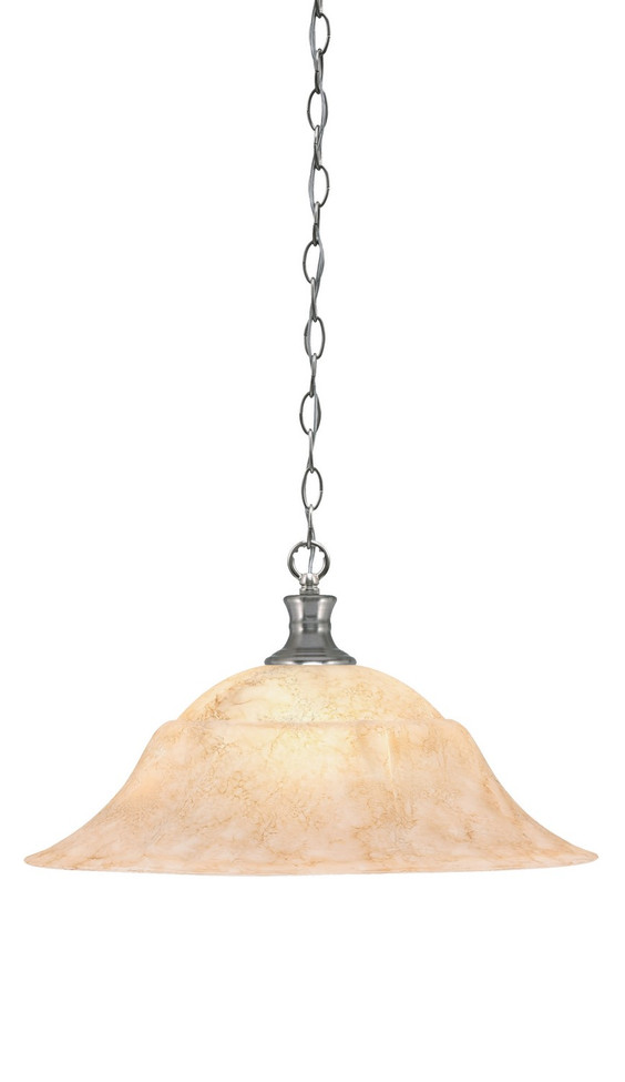 Toltec Lighting - 96-BN-53818 - One Light Pendant - Chain - Brushed Nickel