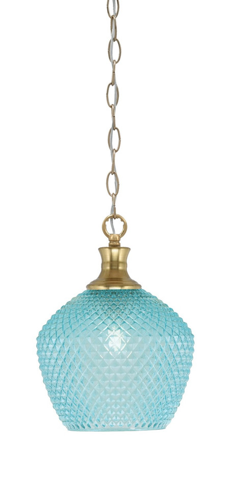 Toltec Lighting - 96-NAB-4925 - One Light Pendant - Zola - New Age Brass