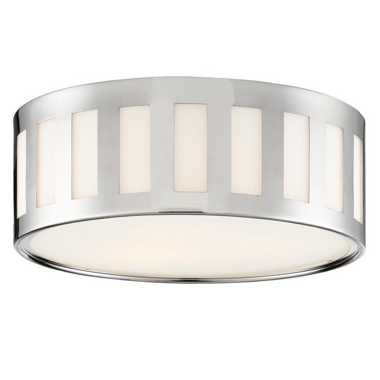 Crystorama - KEN-2203-PN - Three Light Flush Mount - Kendal - Polished Nickel
