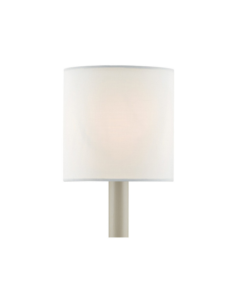 Currey and Company - 0454 - Shade - White Cotton Chandelier Shade - White Cotton