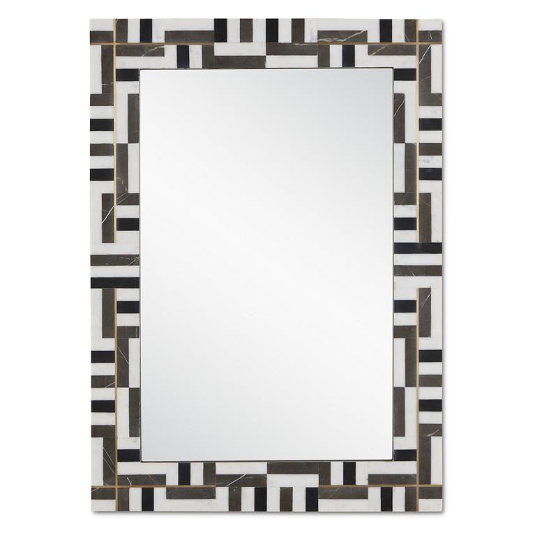 Currey and Company - 1000-0138 - Mirror - Gentry - Natural/Brass